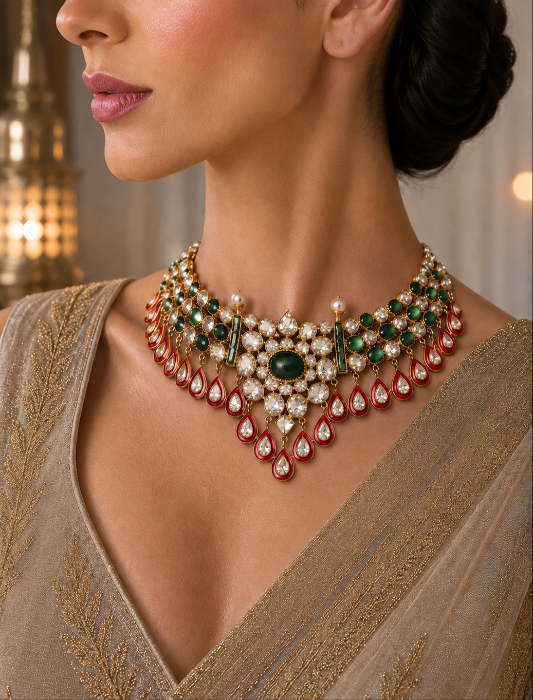 The Classic Bridal Kundan Bold Jewelry Set