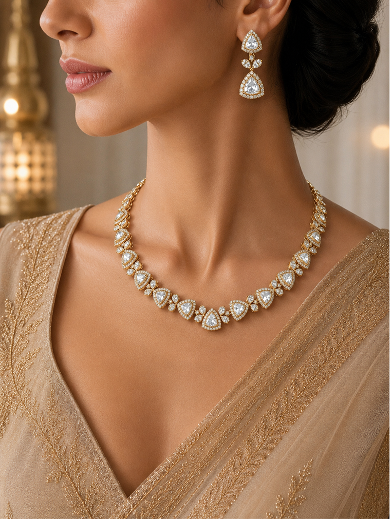 The Vintage Bridal Diamond Statement Jewelry Set
