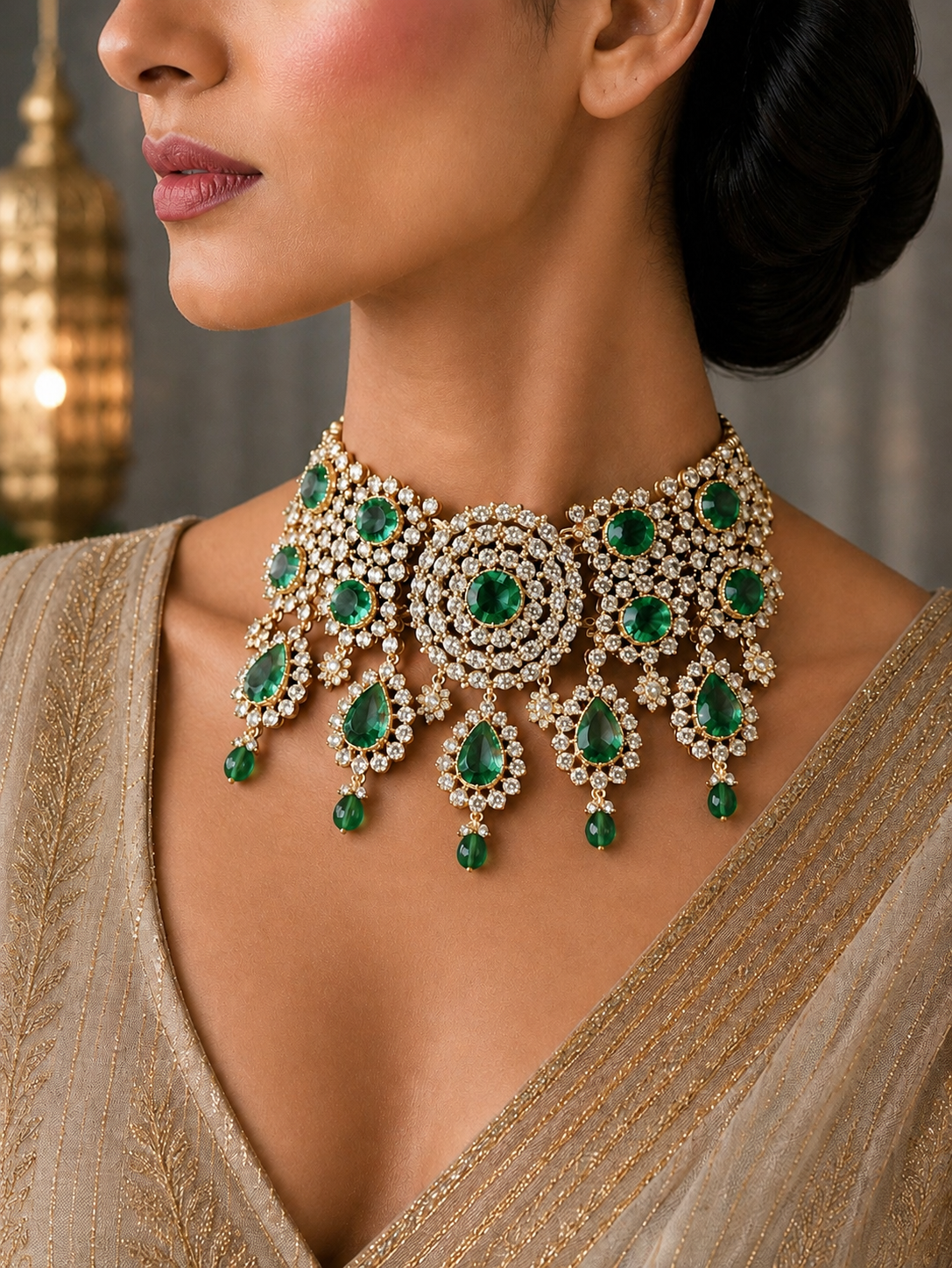 The Classic Timeless Diamond Halo Jewelry Set