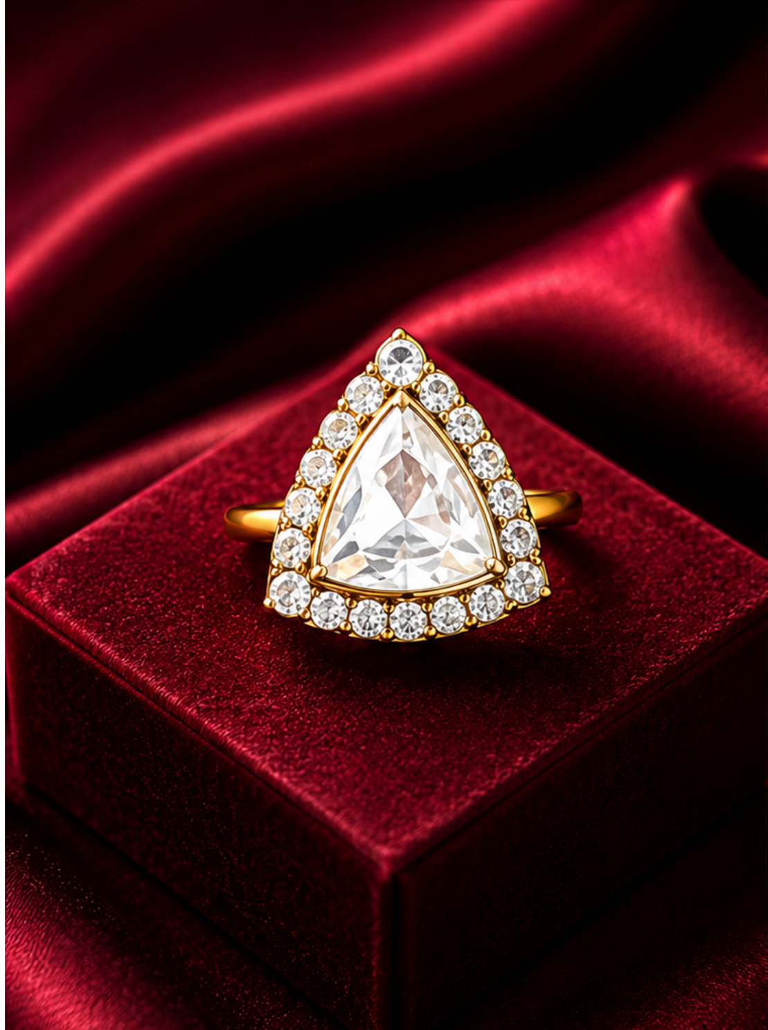 The Heritage Timeless Kundan Triangle Ring