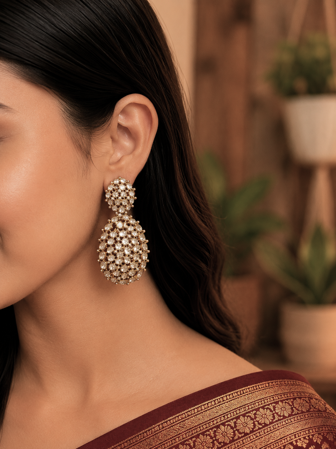 Maharani Polki Earrings