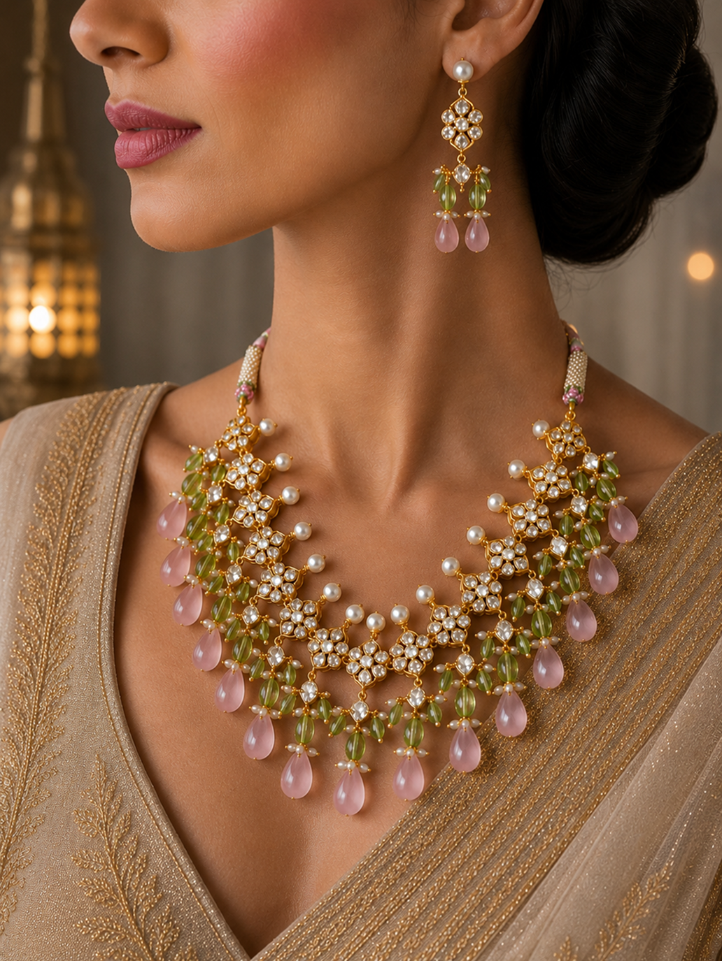 The Royal Bridal Pearl Bold Jewelry Set