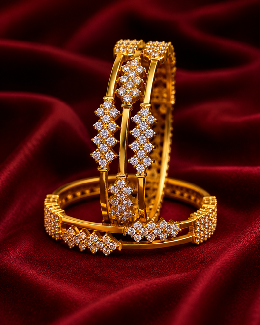 The Heritage Elegant Pearl Radiant Polki Bangle