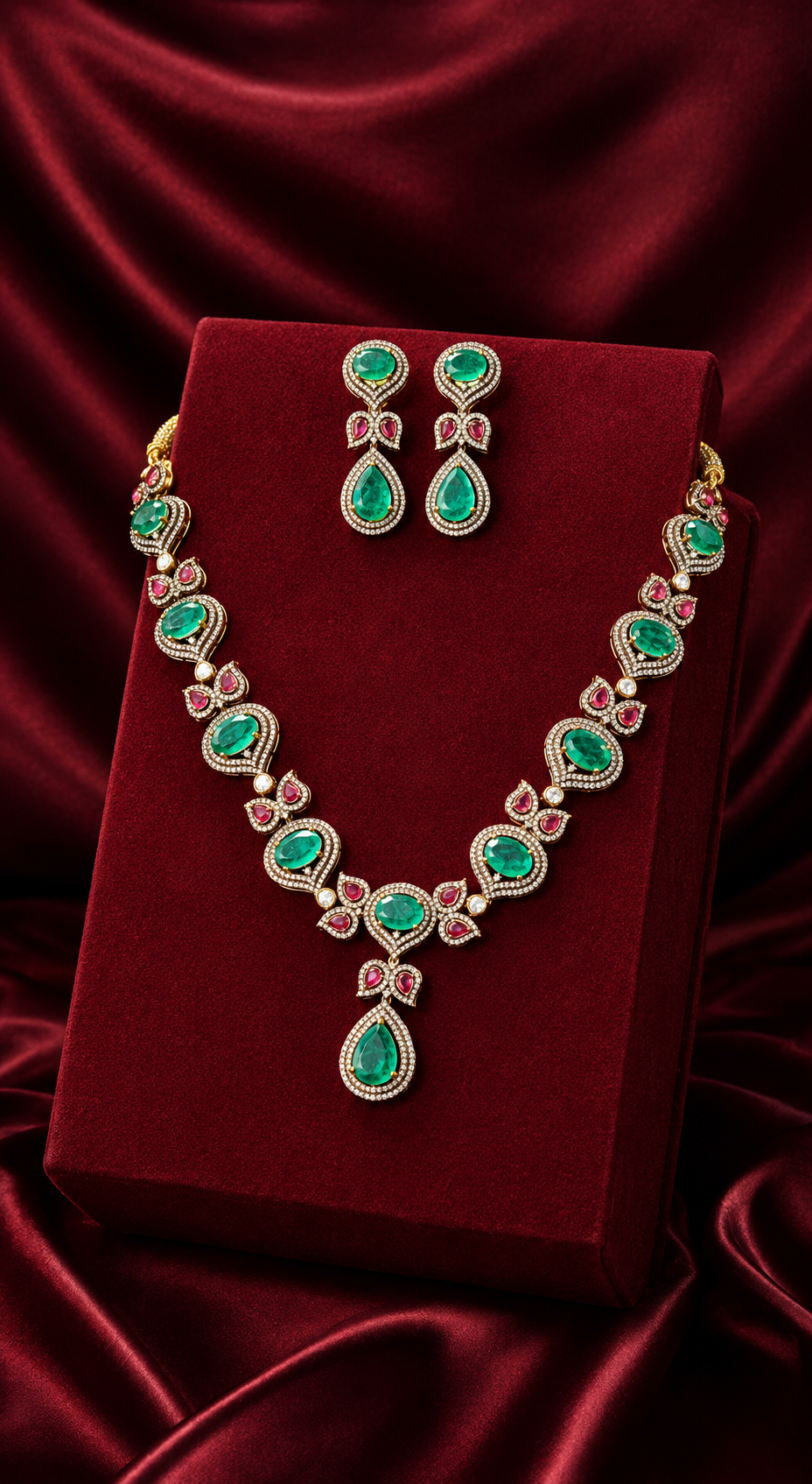 The Royal Polki Bold Jewelry Set