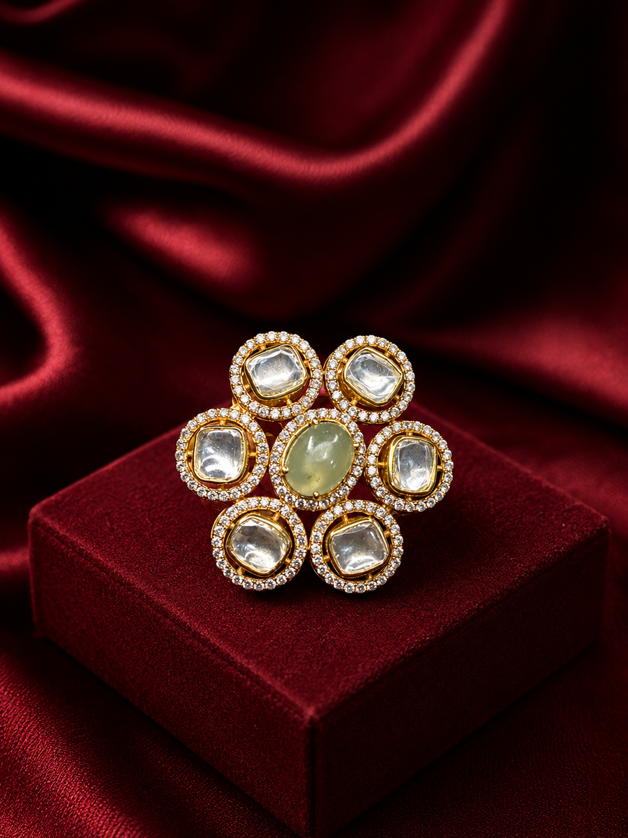 The Heritage Elegant Pearl Radiant Ring