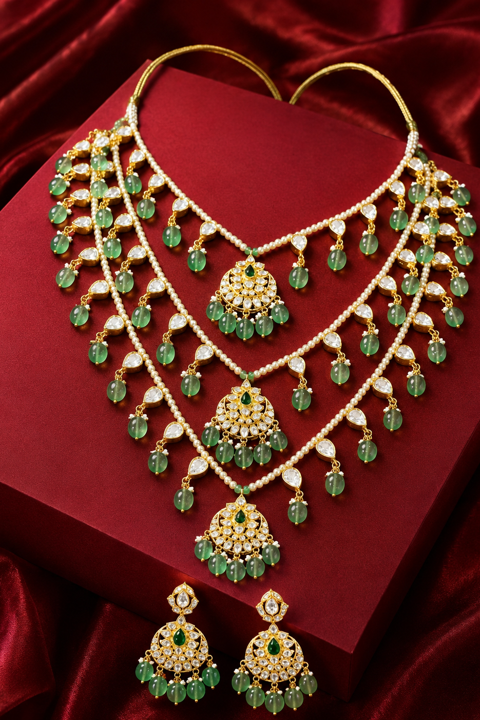 The Vintage Bridal Kundan Statement Jewelry Set