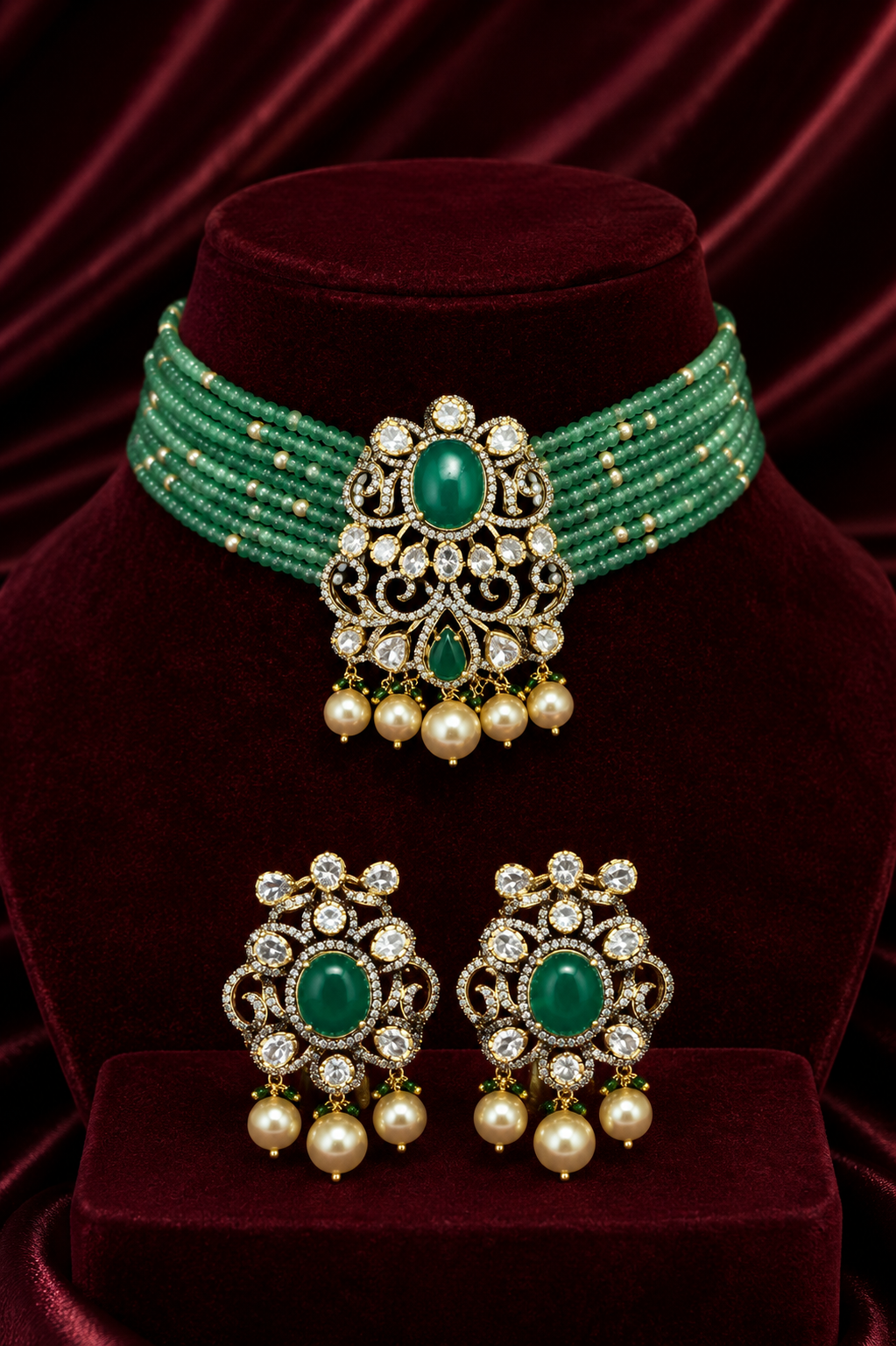 The Heritage Bridal Gold Statement Jewelry Set