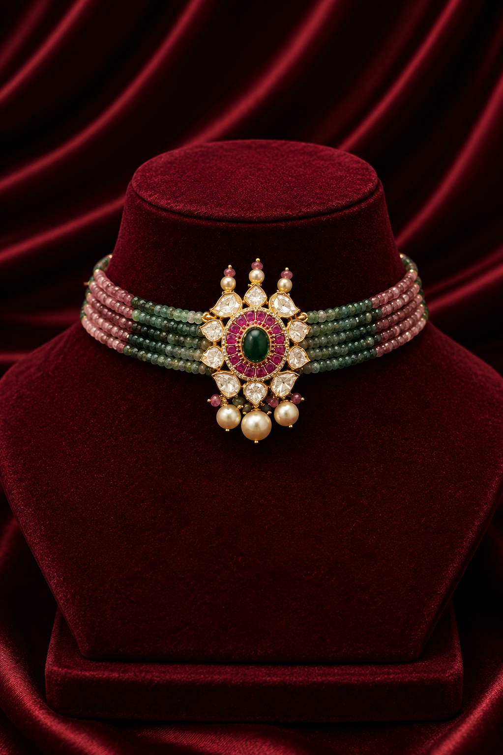 The Classic Elegant Polki Classic Jewelry Set