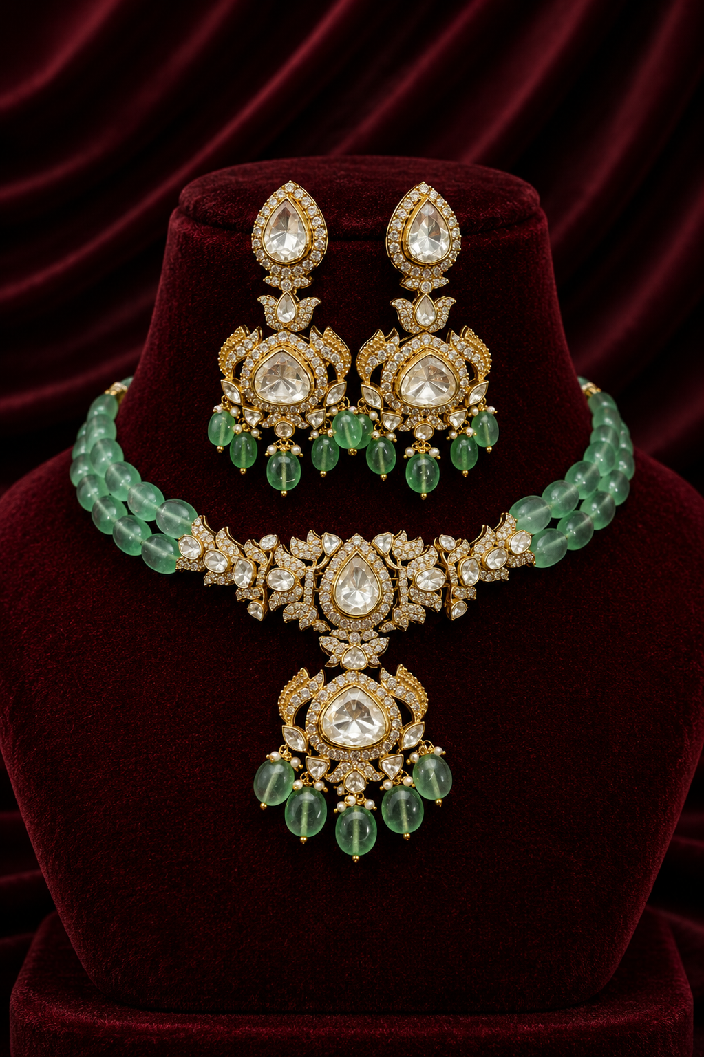 The Heritage Timeless Gold Floral Jewelry Set