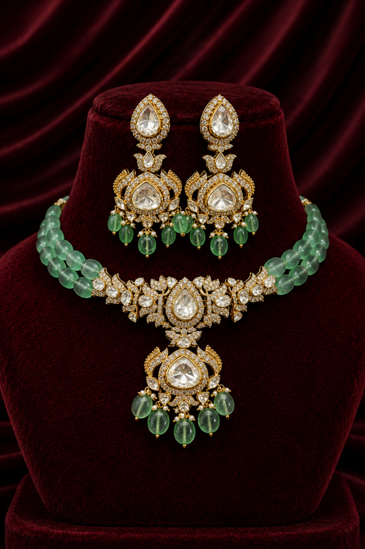 The Heritage Timeless Gold Floral Jewelry Set
