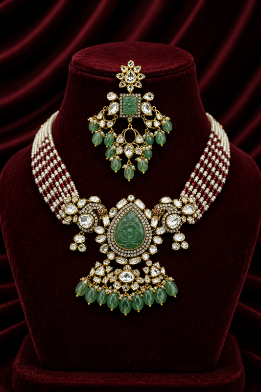 The Royal Elegant Kundan Classic Jewelry Set