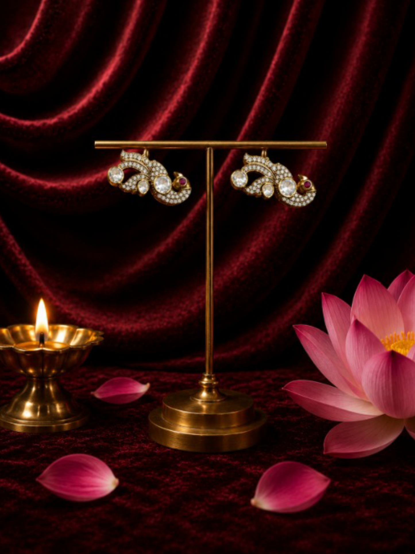 Royal Kundan Diamond Earing