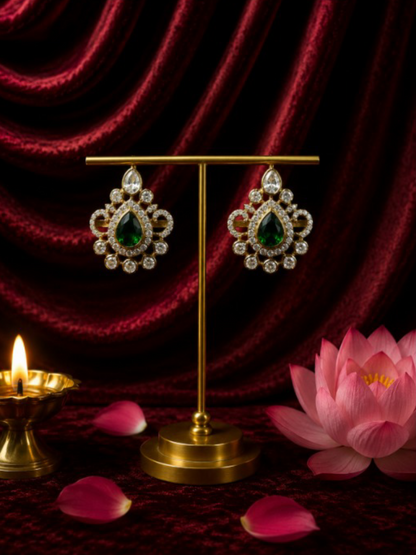 Heritage Kundan Floral Studs