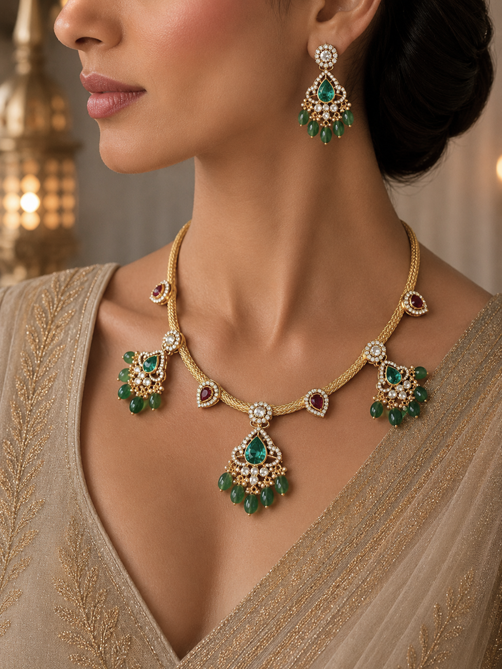 The Classic Bridal Diamond Bold Jewelry Set